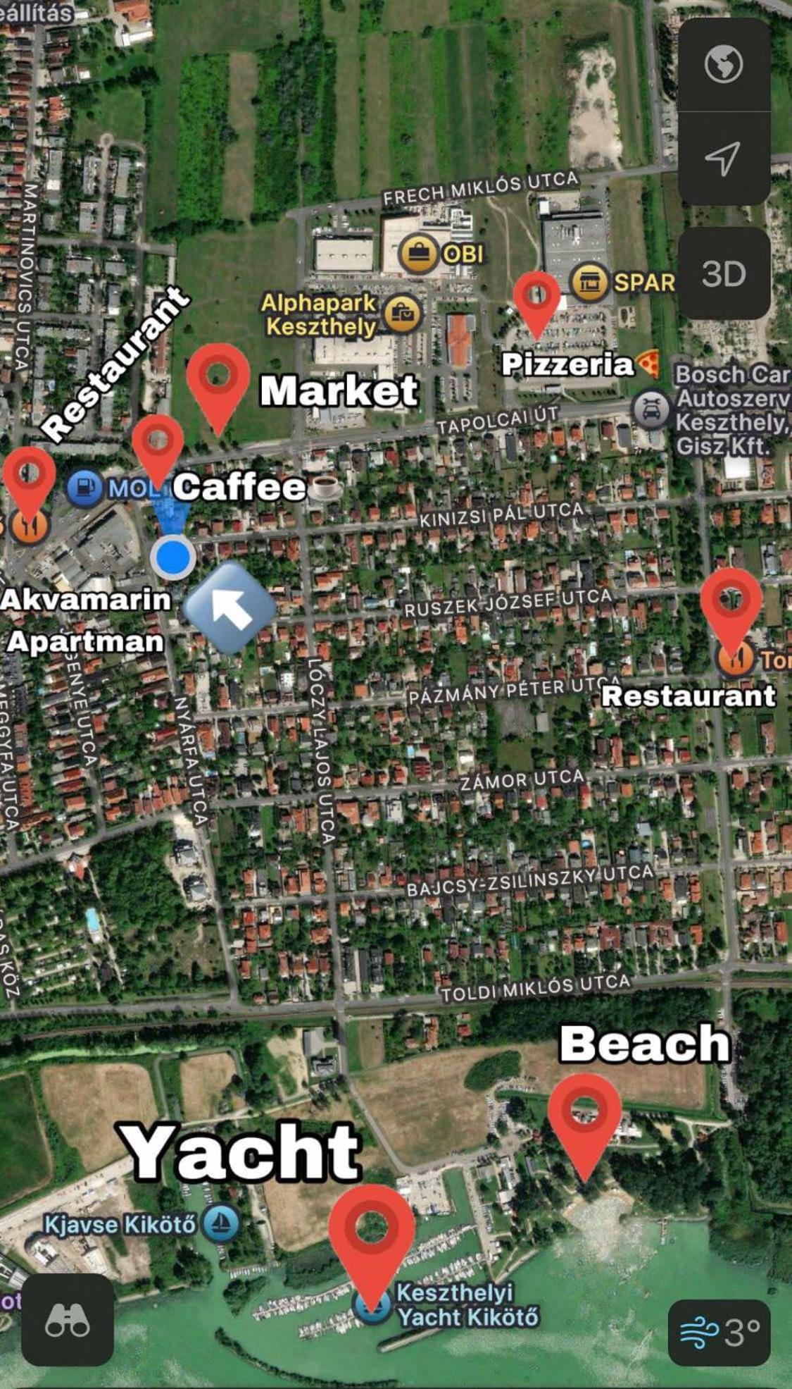 Akvamarin Apartman Keszthely Exteriör bild